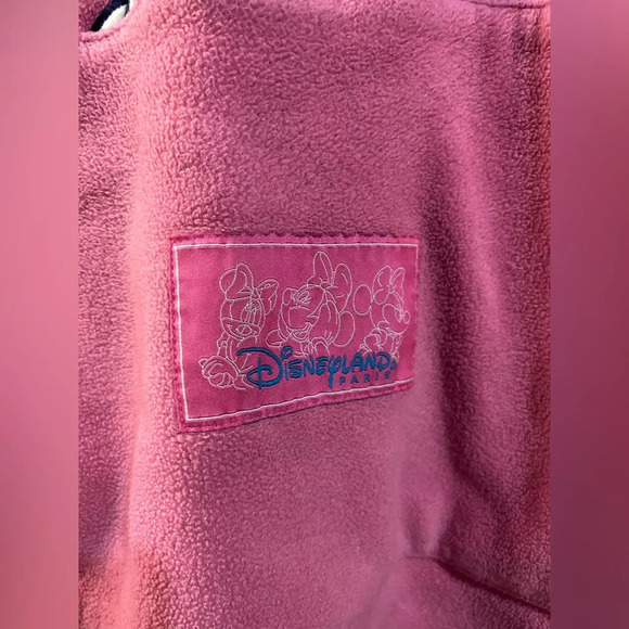 Disneyland Resort Paris Minnie Mouse Pink Pull Over Hoodie/ Sweater size L - Picture 2 of 6